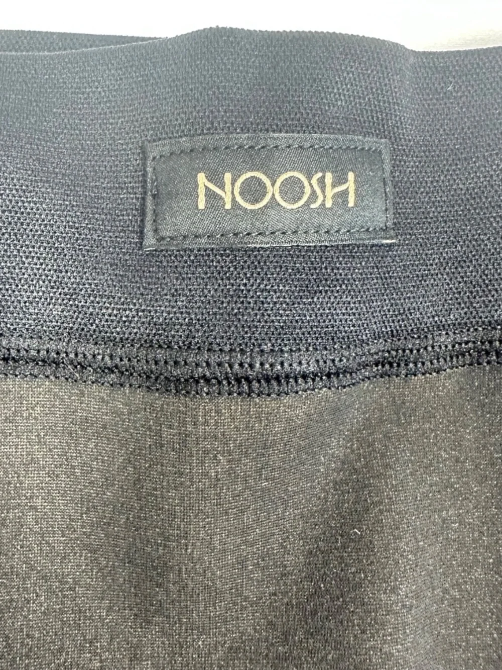 NOOSH Sheer Illusion Fleece Lined Tights Toast Size L/XL Shade:Fair/Black Opaque